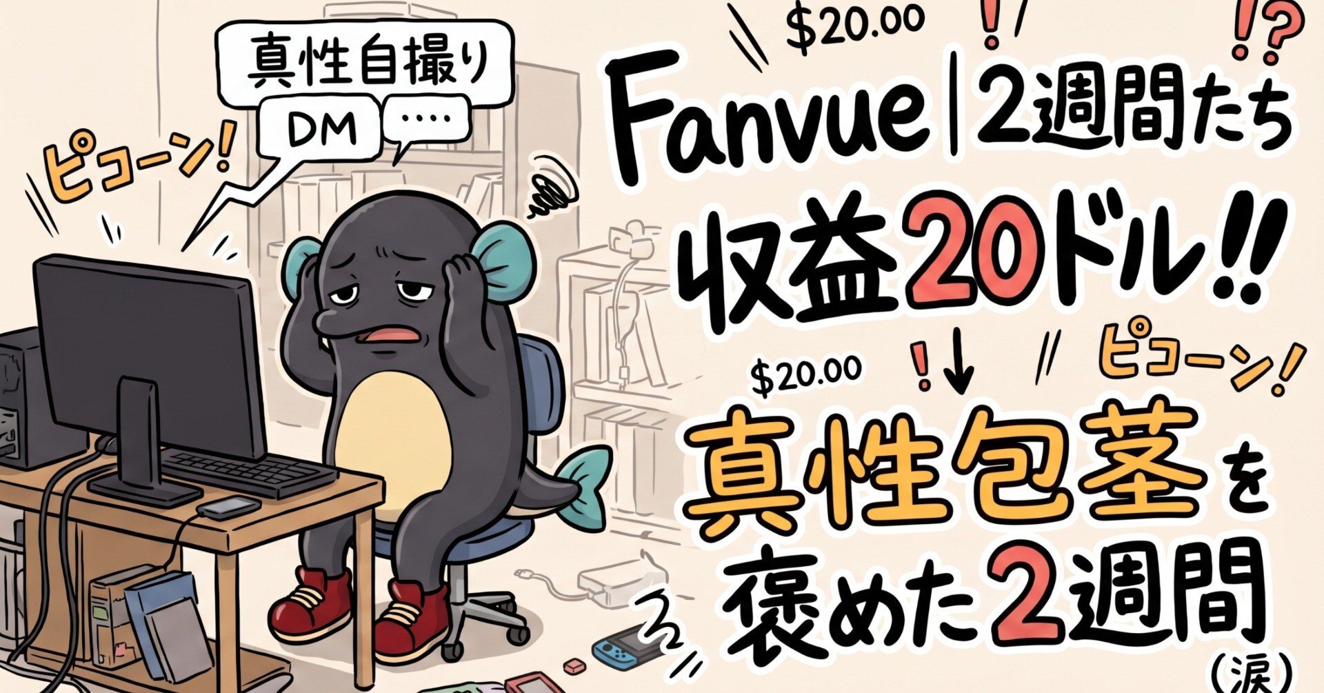 2週間で20ドルの現実